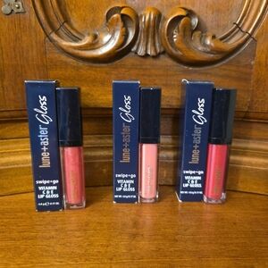 3x Lune+Aster Gloss Swipe + Go Vitamin C & E Lip Gloss, .17oz Each--NIB